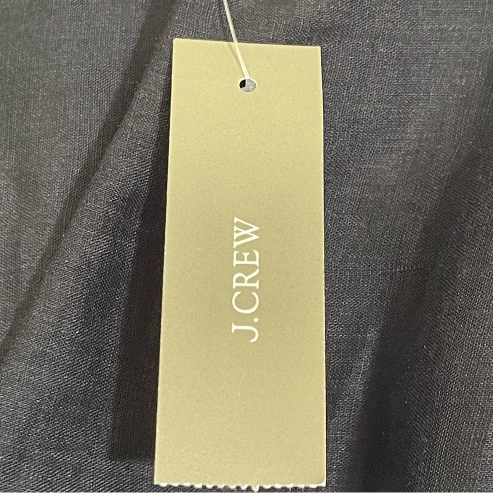 J Crew Hyacinth V-Neck Dress in Ramie in Black Size XS NWT - Picture 11 of 15